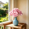 thumbnail image 1 of MTBLYS Flores artificiales de hortensia|5 cabezas|arbusto de hortensia artificial de seda|decoración para verano|otoño|hogar|bodas|fiestas y exteriores|arreglo floral artificial para jarrón, 1 of 6