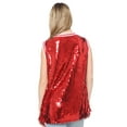 thumbnail image 5 of Sparkle Glitter Hip Hop Number 01 T-Shirt Top Blouse Tunic Sequins Basketball Tank Vests, 5 of 6