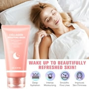 Mooyam Collagen Night Wrapping Mask for Glass Skin – Korean Skincare for Hydrated, Radiant Skin – Overnight Firming & Hydration – Easy Peel-Off For All Skin Types