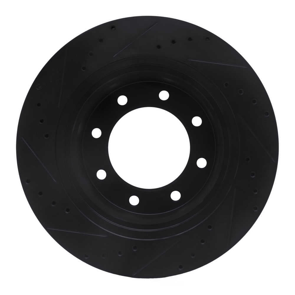 Dynamic Friction Company 633-67102R DFC Brake Rotor - Drilled And Slotted - Black