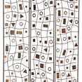 thumbnail image 3 of Foldable Metal Screen with Geometrical Design and 3 Panels, Brown- Saltoro Sherpi, 3 of 5