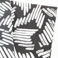 thumbnail image 3 of Drew Barrymore Flower Vintage Soft Black Watercolor Geo Stripe Euro Sham Pair 26x26, 3 of 5