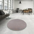 thumbnail image 4 of Ahgly Company Machine Washable Indoor Square Industrial Modern Rosy Brown Pink Area Rugs, 6' Square, 4 of 7