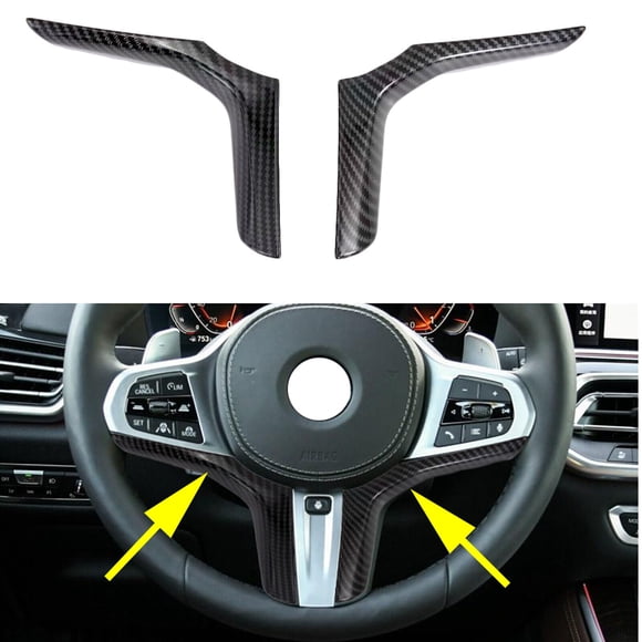 Suitable for BMW M Sport X3 X5 X6 X7 steering wheel decorative molding carbon fiber accessories -