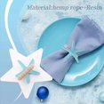 thumbnail image 5 of Starfish Napkin Rings Set of 12 Ocean Coastals Nautical Wedding, 5 of 5
