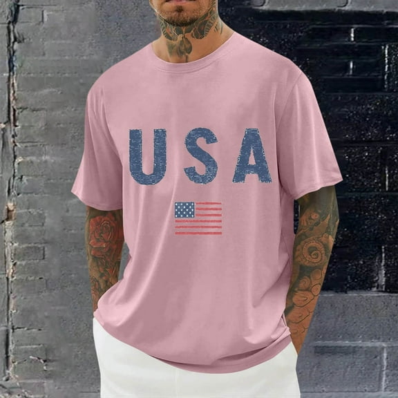 Royisotas Mens Crewneck Shirts Big and Tall Athletic Summer Short Sleeve Gym Pullover Fashion T Shirts for Men