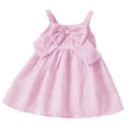 thumbnail image 2 of Noric Girls Summer Dresses Sleeveless Spaghetti Strap Princess Dresses with Big Bow Tie Loose Fit A Line Swing Dresses Ages 0-9, 2 of 8