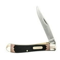 thumbnail image 3 of Old Timer Gunstock Trapper 3-7/8" Lockblade Knife Sawcut Handle Pocket Knife, 3 of 7