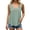 Z-Green295, variant on JIAYUE Women's Shirts Sleeveless Casual Solid Color Pearl Edge V-Neck Titted Summer Comfort Plus Size Tee For Everyday Wear Female Classic Tops