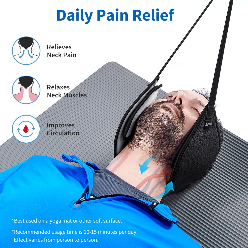 Head Hammock for Neck Portable Cervical Traction Device For Neck Pain Relief Neck Traction Hammock Easy to Use for Men and Women 