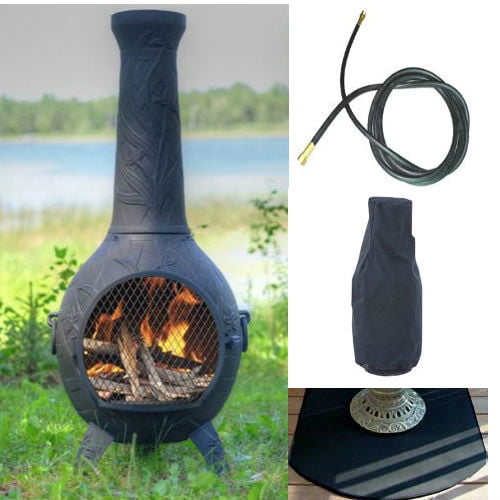 The Blue Rooster Super Size Chiminea/Grill Pad 36 x 48 Rectangle