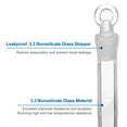 thumbnail image 4 of Uxcell 5ml Tolerance 0.02ml 3.3 Borosilicate Glass Volumetric Flask with Glass Stopper, Clear, 4 of 6
