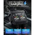 thumbnail image 3 of 2-Bank, 4A (2A/Bank) Trickle Charger for Car Battery, 12V 6V Car Battery Charger, Automotive Battery Trickle Charger, Battery Maintainer, for Car Motorcycle Lawn Mower AGM, Lithium Batteries, 3 of 10