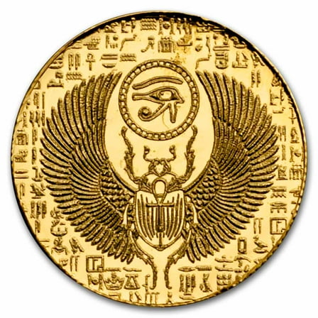 1/200 oz Gold Round: Egyptian Scarab - MPM