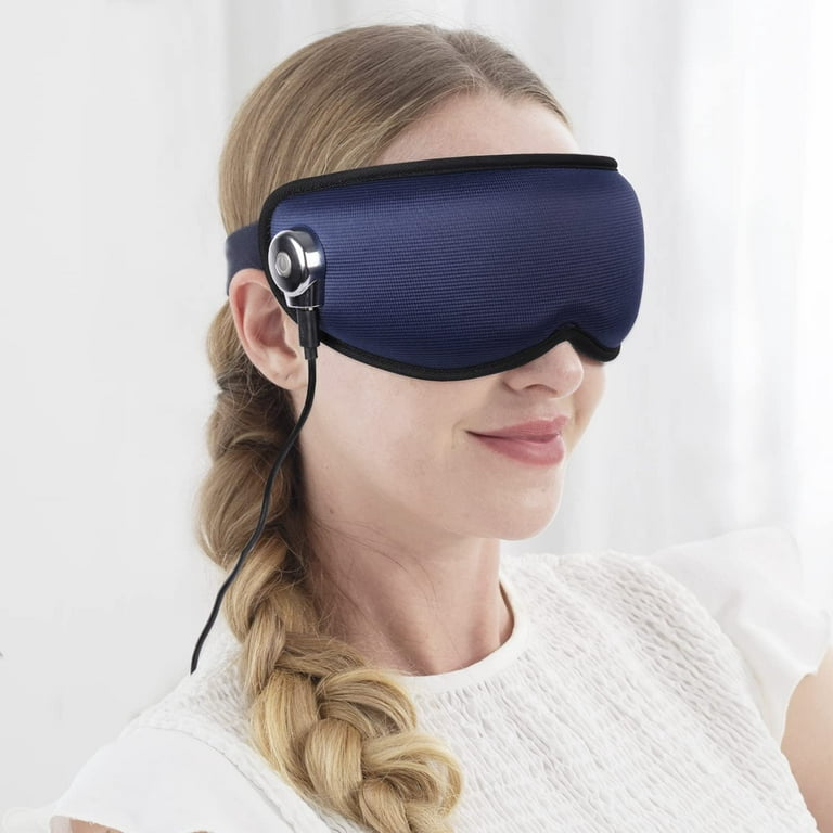 XUANYI Heated Eye Mask With Vibration, New Generation Eye Massager 3D  Zero-Compression Eye Mask For Sleeping,Constant Temperature Usb Eye  Massager For Eye Relax,Dark Circles,Dry Eyes, Improve Sleep 