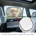 thumbnail image 4 of Yuyamidu Highland Cow Rear Window Sun Shade for Car Baby Car Rear Side Window Shade Cute Sun Shade Blocker 2 Pack Washable Sunshade for SUV Van Auto Accessories, 4 of 7