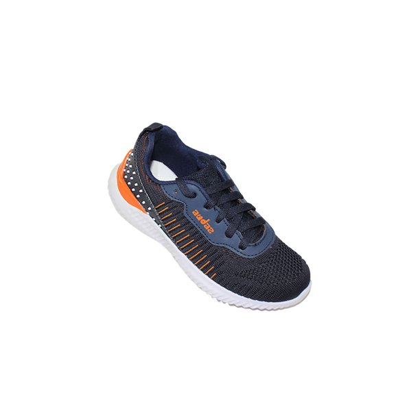TENIS CASUAL COQUETA NIÑO AZUL CON NARANJA TEXTIL 131203E LEON 131203Ep