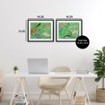 thumbnail image 3 of Stupell Industries Quirky Meadow Menagerie Animals 2 Piece Black Framed Print Under Glass Set design by Melissa Wang, 13 x 16, 3 of 10
