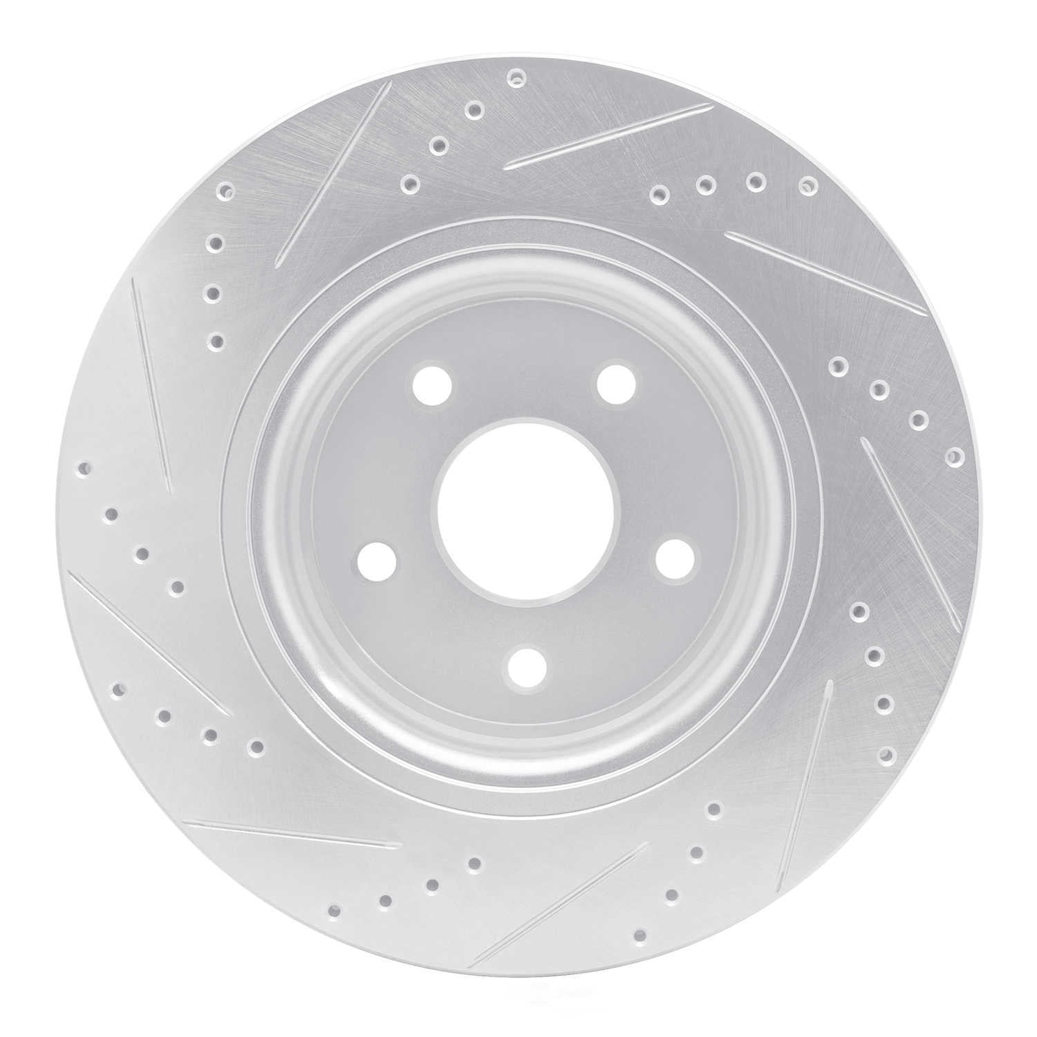 Dynamic Friction Company 631-40104R DFC Brake Rotor - Drilled And Slotted - Silver
