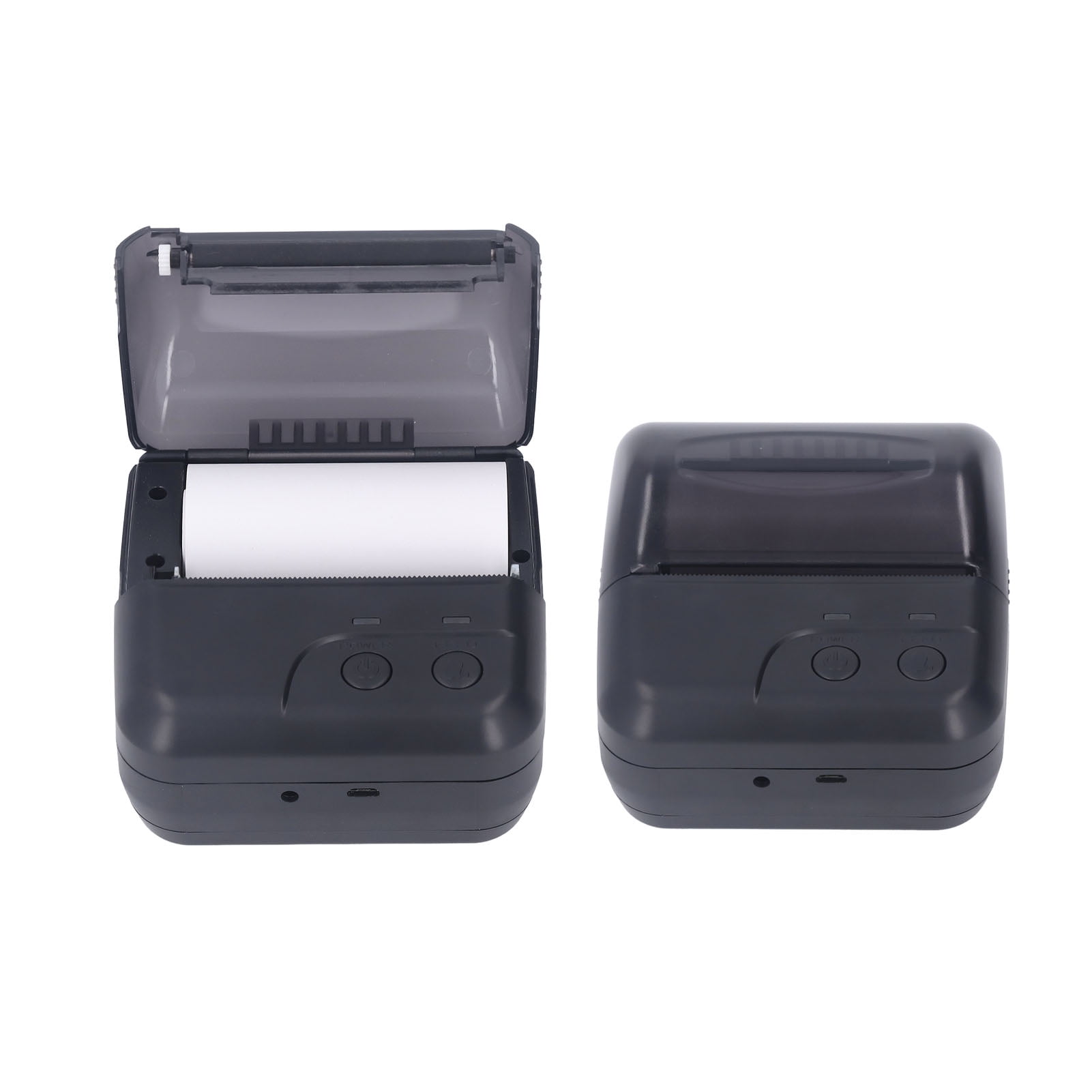 BIMZUC Portable Handheld Mini 80mm Thermal Bluetooth Receipt Printer for Barcode Order (3.15 inches / 80 mm), Black