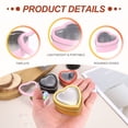 thumbnail image 3 of Heart Shaped Candle Tins with Clear Window Lids, 2 oz Empty Metal Tin Cans for Candle Making Candies Gifts DIY Crafts, Pink, Pack of 8, 3 of 6