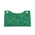 thumbnail image 2 of Xecao Green Glitter Print Tissue Box Cover,Modern PVC Leather Square Tissue Box Holder for Creative Decorative, 2 of 7