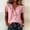 Pink, variant on Xdegoge Cotton Linen Tops for Women Ruffle V Neck Short Sleeve Casual Summer T Shirts Loose Fit Elegant Dressy Work Basic Flowy Tunic Vacation Tees