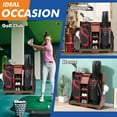 thumbnail image 5 of Golf Bag Cart Wood Freestanding Adjustable Multi-Use Golf Shelf,Golf Push Cart, 5 of 5