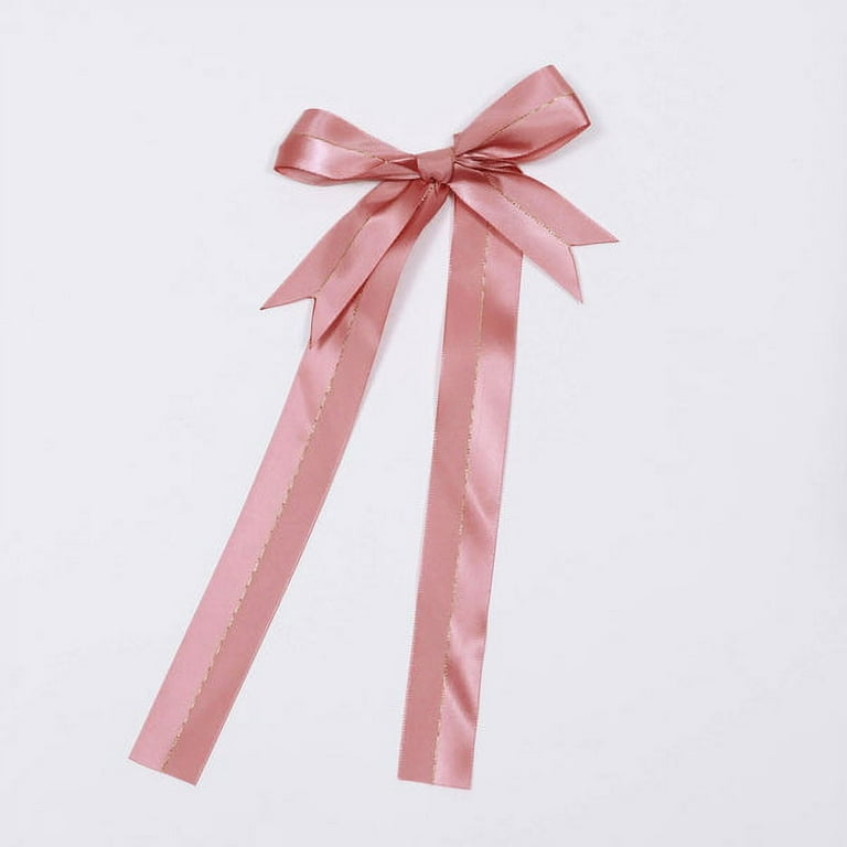 Soft Velvet Dusky Pink / Sage Ribbon With Gold / Silver Speckled Foil Print