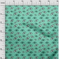 thumbnail image 3 of oneOone Velvet Sea Green Fabric Eye Print Craft Projects Decor Fabric Printed By The Yard 58 Inch Wide, 3 of 5