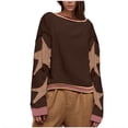 thumbnail image 5 of Sudadera con gráfico de gran tamaño, camiseta retro de manga larga con hombros caídos y cuello redondo para mujer, sudaderas de otoño, 5 of 5