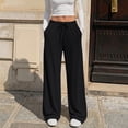 thumbnail image 2 of SUNBS Womens Loose Lounge Sweatpants High Waisted Wide Leg Pants with Pockets Palazzo Trousers, 2 of 9