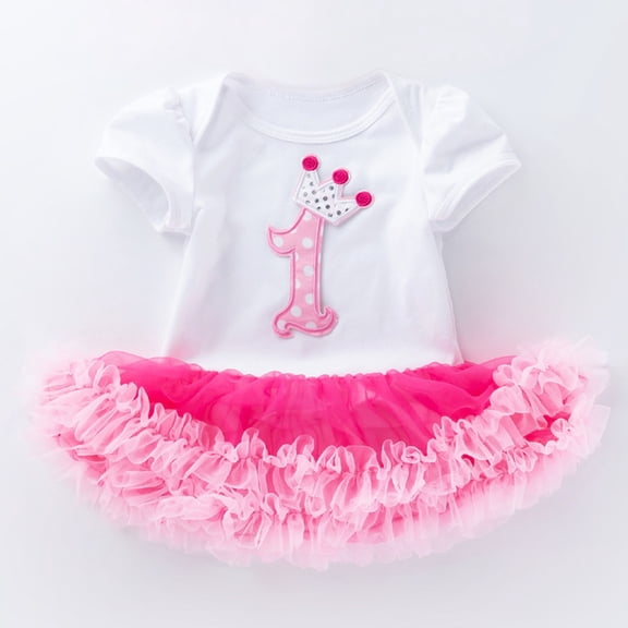 Youmylove Girl Baby Children'S Skirt Baby Holiday Dress Short Sleeve Dress Skirt Climbing Suit Romper Bodysuit Girl Bodysuit Onesie