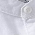 thumbnail image 4 of Bcfgryg Men's Linen Loose Breathable Casual Long Sleeved Shirt Men's Solid Color Casual Linen Shirt Versatile Solid Color Blouse Men’S Casual Shirts White, 4 of 4