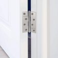 thumbnail image 2 of Bisagras de acero inoxidable para puertas de muebles, conectores de bisagra con tornillos, 89 x 54 mm, 6 piezas, 2 of 5