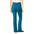 thumbnail image 2 of Woman Within Plus Size Petite Stretch-Cotton Knit Pull-On Bootcut Pocket Leggings, 2 of 6