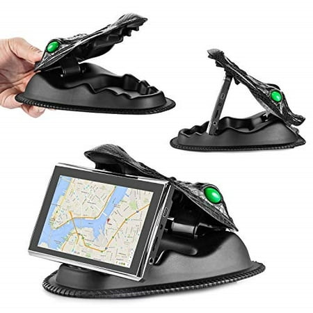 hapgo gps vehicle mount,gps holder for universal smartphone nonslip dashboard for iphone6 /7/8 series/x/samsung s8/note8 gps mount for garmin, nuvi, tomtom, via go, other smartphones and 4-7inch