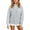 Grey, variant on Boys And Girls Quarter Zip Stand Collar Sweatshirt,Kids Autumn Winter Casual Windproof Warm Long Sleeve Sweatshirts