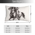 thumbnail image 2 of Salouo Cowboy Ride A Horse Pattern Pillow Cases,1PC Pillow Covers with Envelope Closure Decorative Pillow Case for Bed Couch,Pillows Not Included-16"x24", 2 of 6