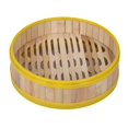 thumbnail image 1 of 2xPlastic Edge Bamboo Dumplings Buns Steamer Basket Tapa Mat 30cm Steamer 2 piezas Cola Cesta de vapor de cocina, 1 of 6