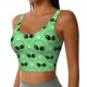 thumbnail image 2 of Fotbe alien cartoons Sujetador Deportivo Largo sin Aros para Mujer con Almohadillas y Soporte Medio, Transpirable y Absorbente, Camiseta Tipo Chaleco o Tank Top-Large, 2 of 8
