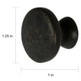 thumbnail image 5 of GlideRite 1.125 in. Round Rustic Hammered Cabinet Knobs, Oil Rubbed Bronze, Pack of 10, 5 of 5