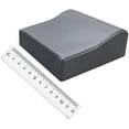 thumbnail image 2 of Grey Small Contour Bi-Cast Leather Tanning Bed Pillow, Head Rest with Neck Support, 2 of 2