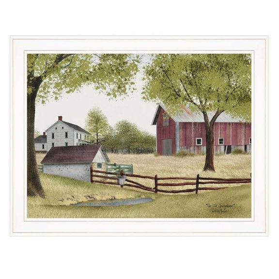 TrendyDecor4U The Old Spring House By Billy Jacobs Framed Print BJ217XGP-226G