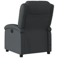 thumbnail image 2 of vidaXL Electric Massage Recliner Chair Black Real Leather, 2 of 5