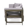 thumbnail image 6 of GDF Studio Oceanna Outdoor Acacia Wood and Rope Expandable Daybed with Cushions, Gray and Dark Gray, 6 of 9