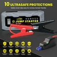 thumbnail image 5 of Car Jump Starter, 3500A Peak Battery Booster Start for All Gas and 10.0L Diesel Engines with Dual USB QC3.0/LED Light/Type-C, 12V Lithium Battery Auto Car Jump Pack, 5 of 7