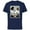 Navy, variant on Escape from the Planet of the Apes 1971 Cornelius and Zira - Short Sleeve Cotton T-Shirt for Adults - Customized-White