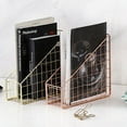 thumbnail image 2 of Electroplated Iron Desktop Shelf File Book Stand, 2 of 7