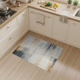 thumbnail image 2 of ODIKA 3'x5' Washable Throw Rug Stain Resistant, Low Profile, Non-Slip Grey Under Abstract Vintage Distressed Motif Interlocking for Entryway, Kitchen, Mudroom, 2 of 7